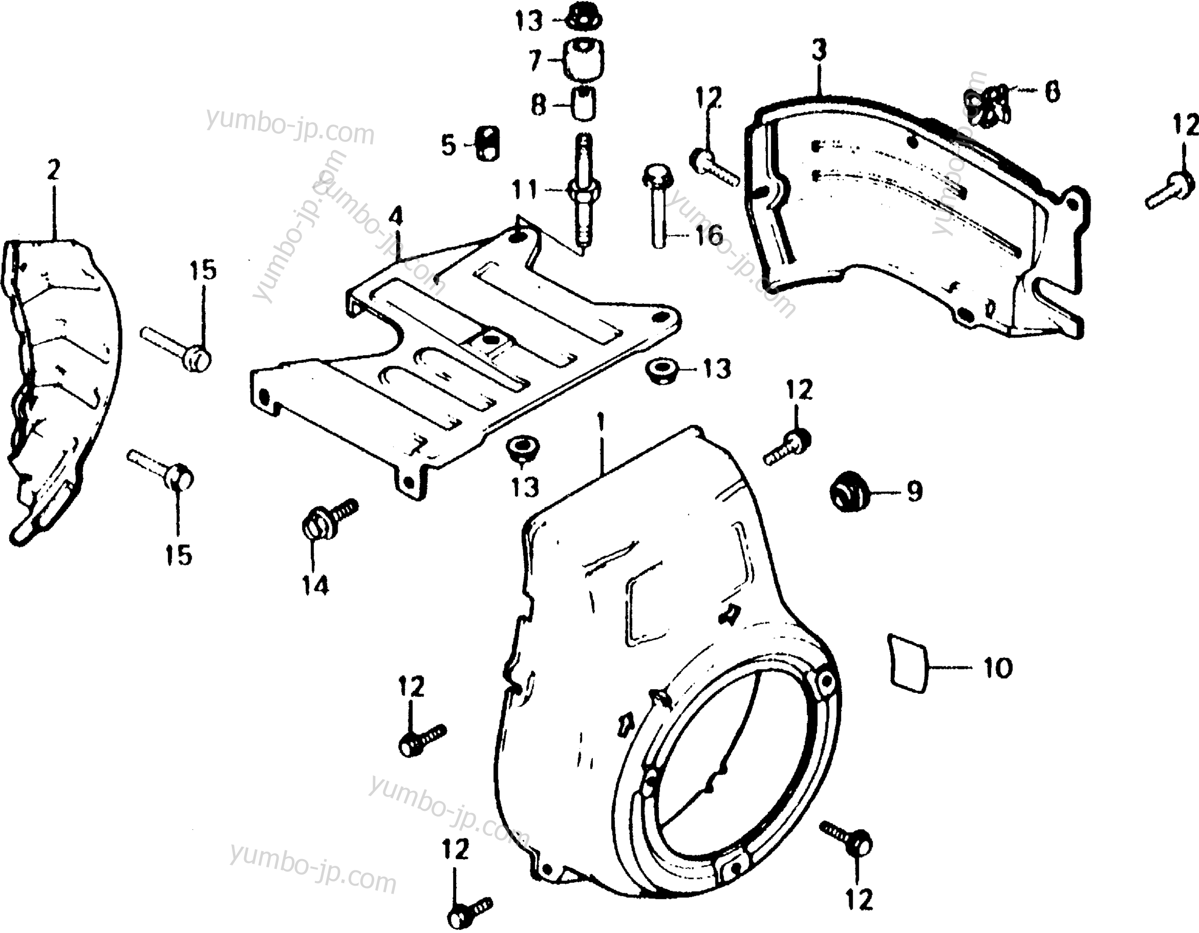 FAN COVER / SIDE PLATE для генераторов HONDA E2500K4 A 