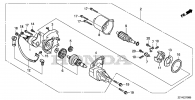 STARTER MOTOR (EM3800SX)