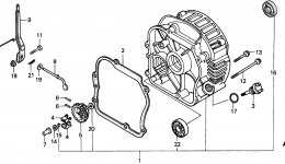 CRANKCASE COVER for генератора HONDA EX1000 A2