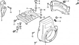 FAN COVER / SIDE PLATE for генератора HONDA ES4500K1 A