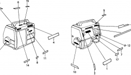 MARKS for генератора HONDA EX1000 A