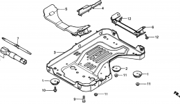 LOWER COVER for генератора HONDA EX1000 A2