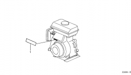 LABELS (ENGINE) для генератора HONDA EG650 A/B