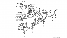 WIRE HARNESS for генератора HONDA EB12D AG/A