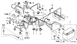 ENGINE WIRE HARNESS (EM5000IS/5000IS1/7000IS) for генератора HONDA EM5000IS AC