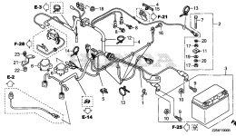 ENGINE WIRE HARNESS (1) for генератора HONDA EU6500IS AN