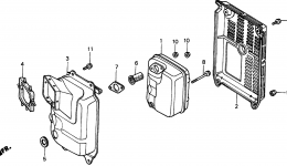 MUFFLER for генератора HONDA EX1000 A