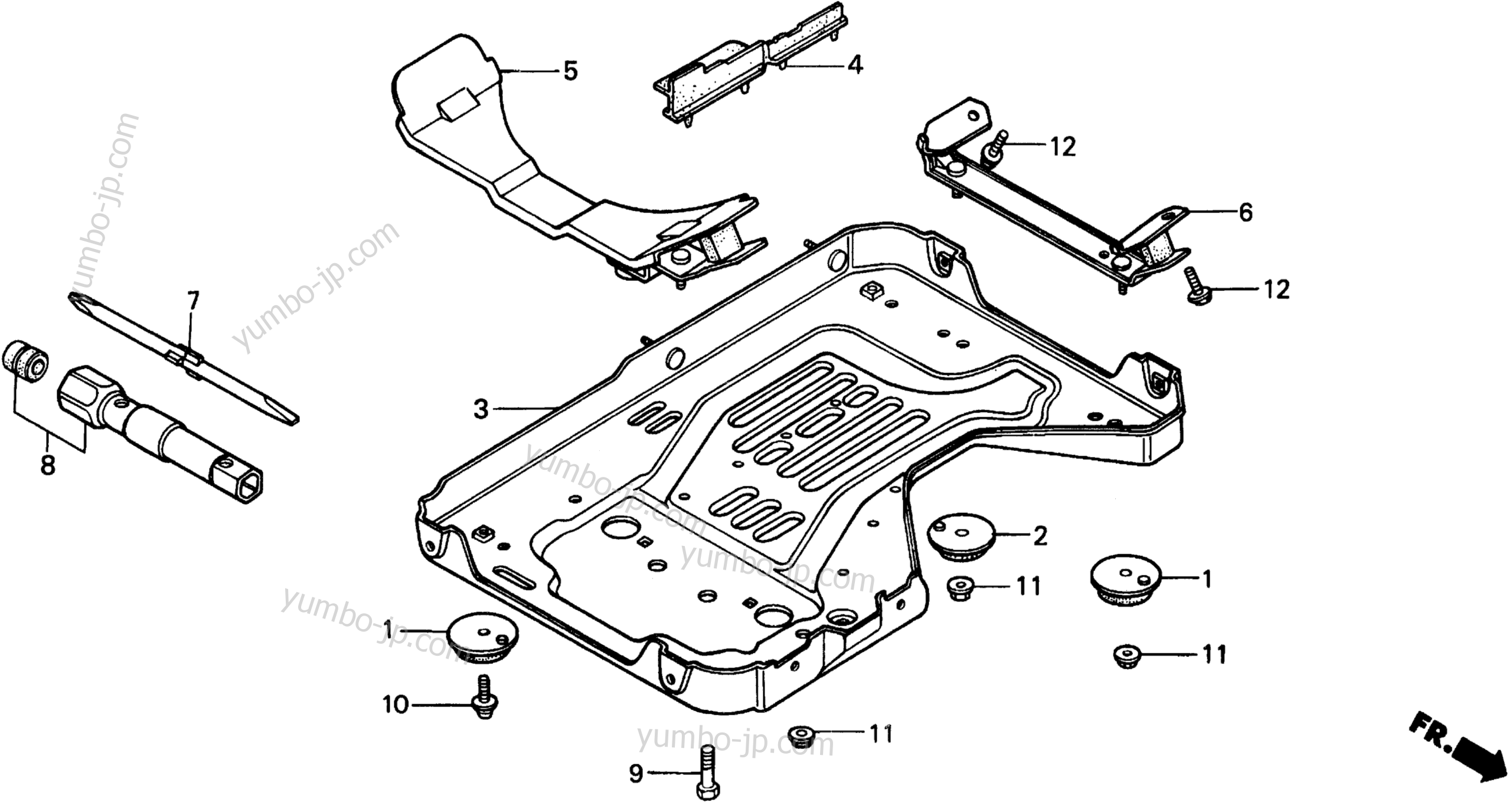 LOWER COVER for Generators HONDA EX1000 A 