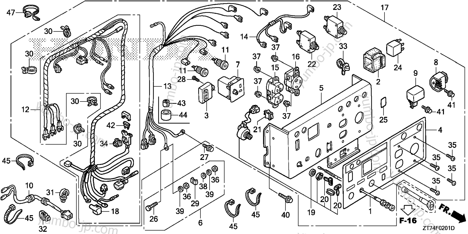 Yumbo Spare Parts Catalog For Generatora Honda Eu3000is Ac Control Panel 2