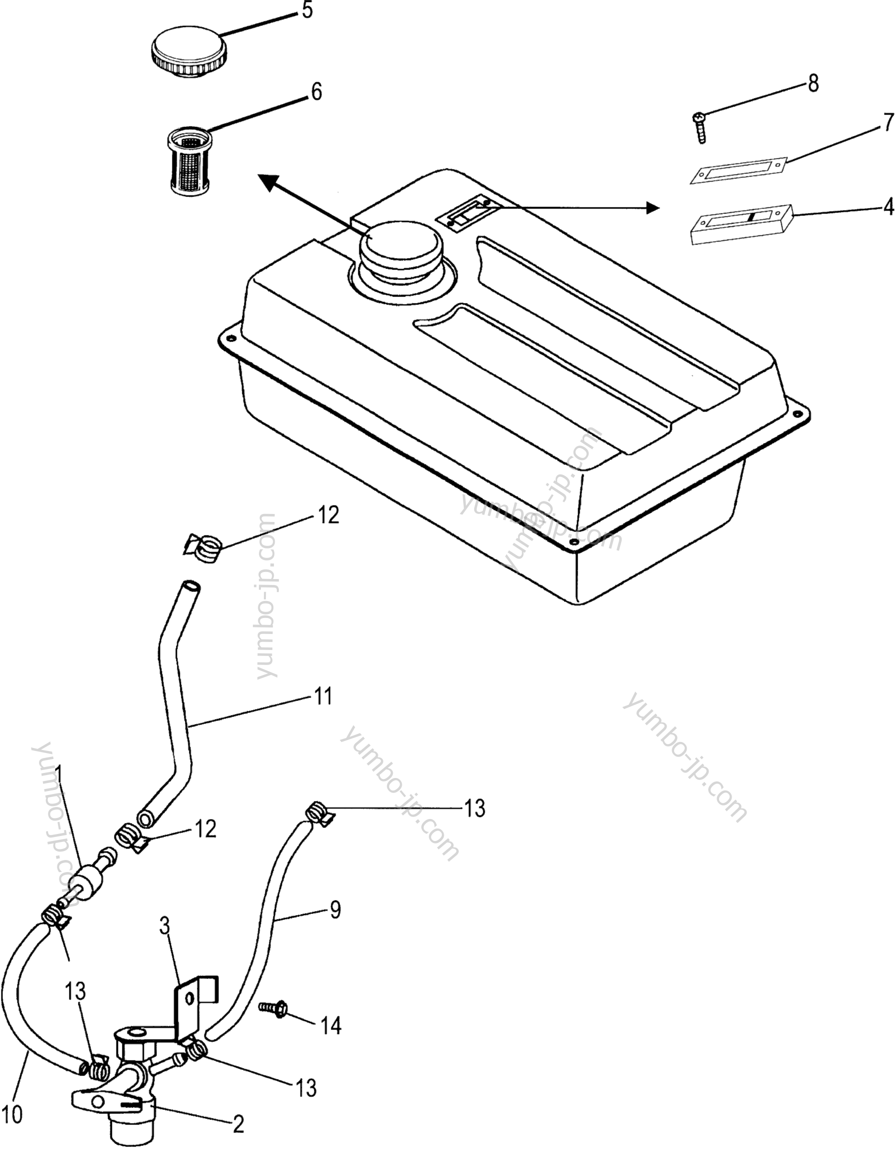 FUEL TUBE / FUEL CAP / FUEL FILTER / FUEL METER для генераторов HONDA EB11000 A 