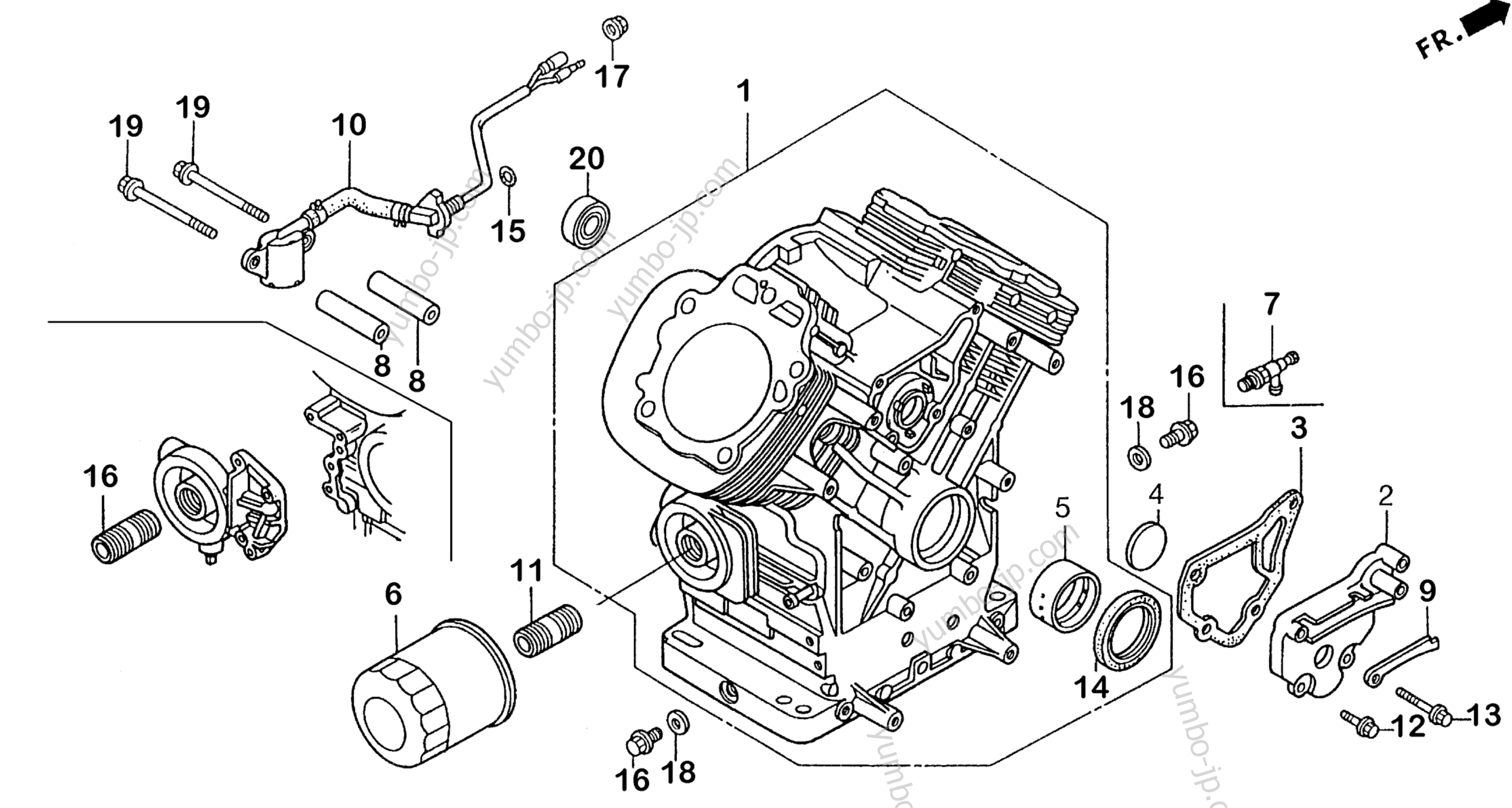 CYLINDER for Generators HONDA EB11000 A 