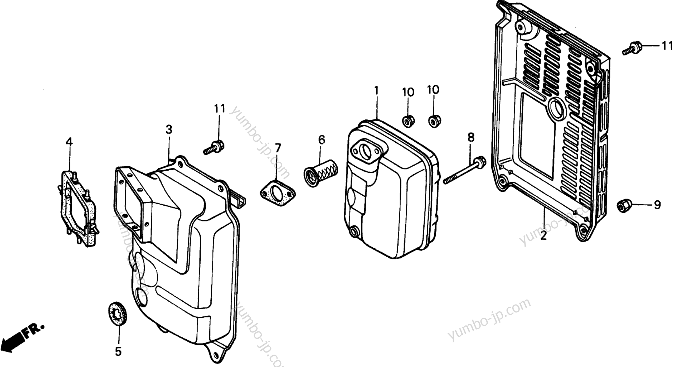 MUFFLER для генераторов HONDA EX1000 A 