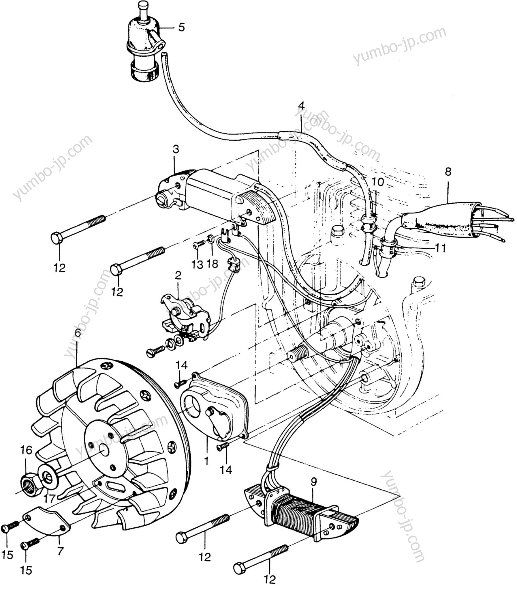 FLYWHEEL COIL for Generators HONDA E2500K2 A 