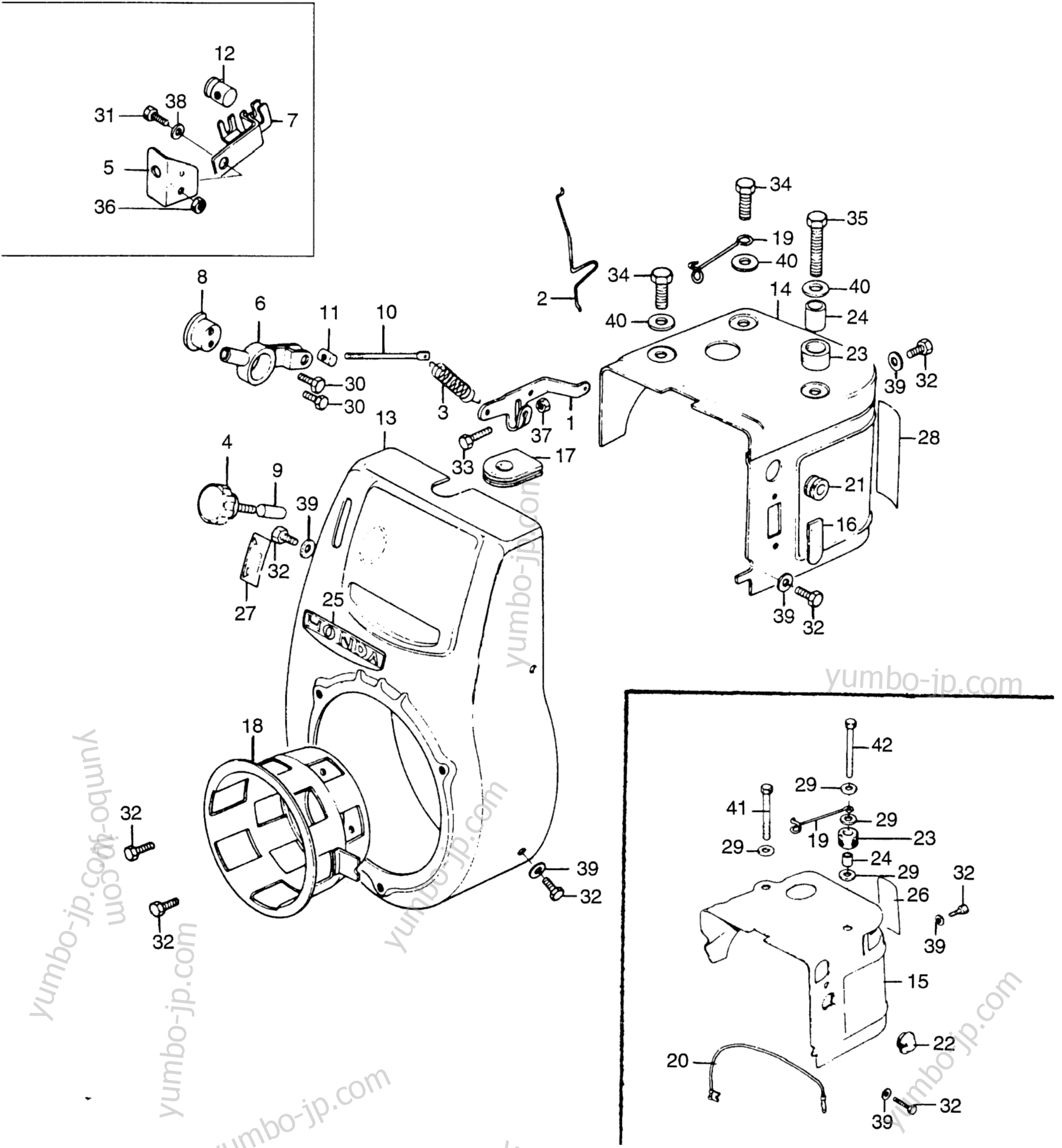 FAN COVER SIDE COVER для генераторов HONDA E2500K3 A 