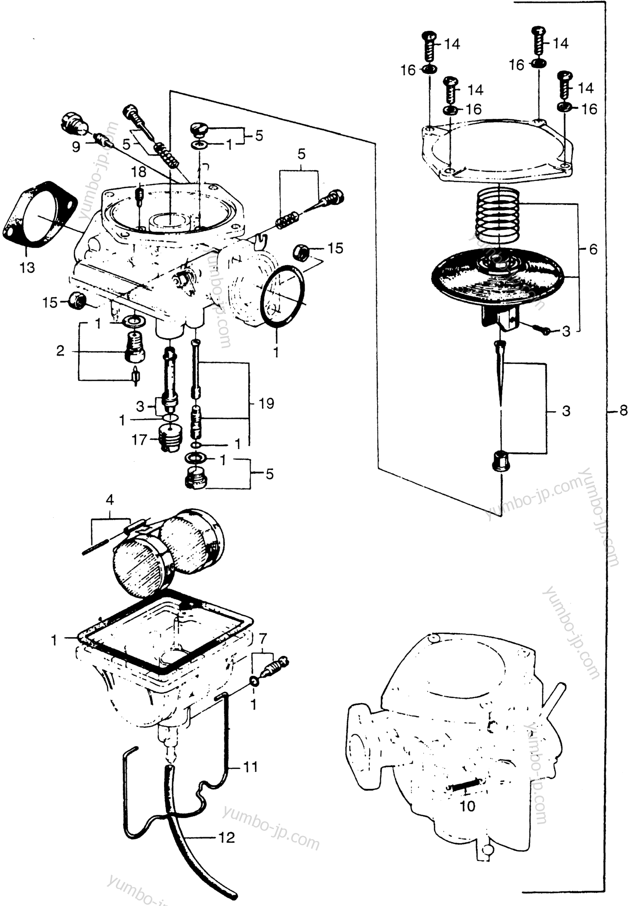 CARBURETOR for Generators HONDA E1500 A 