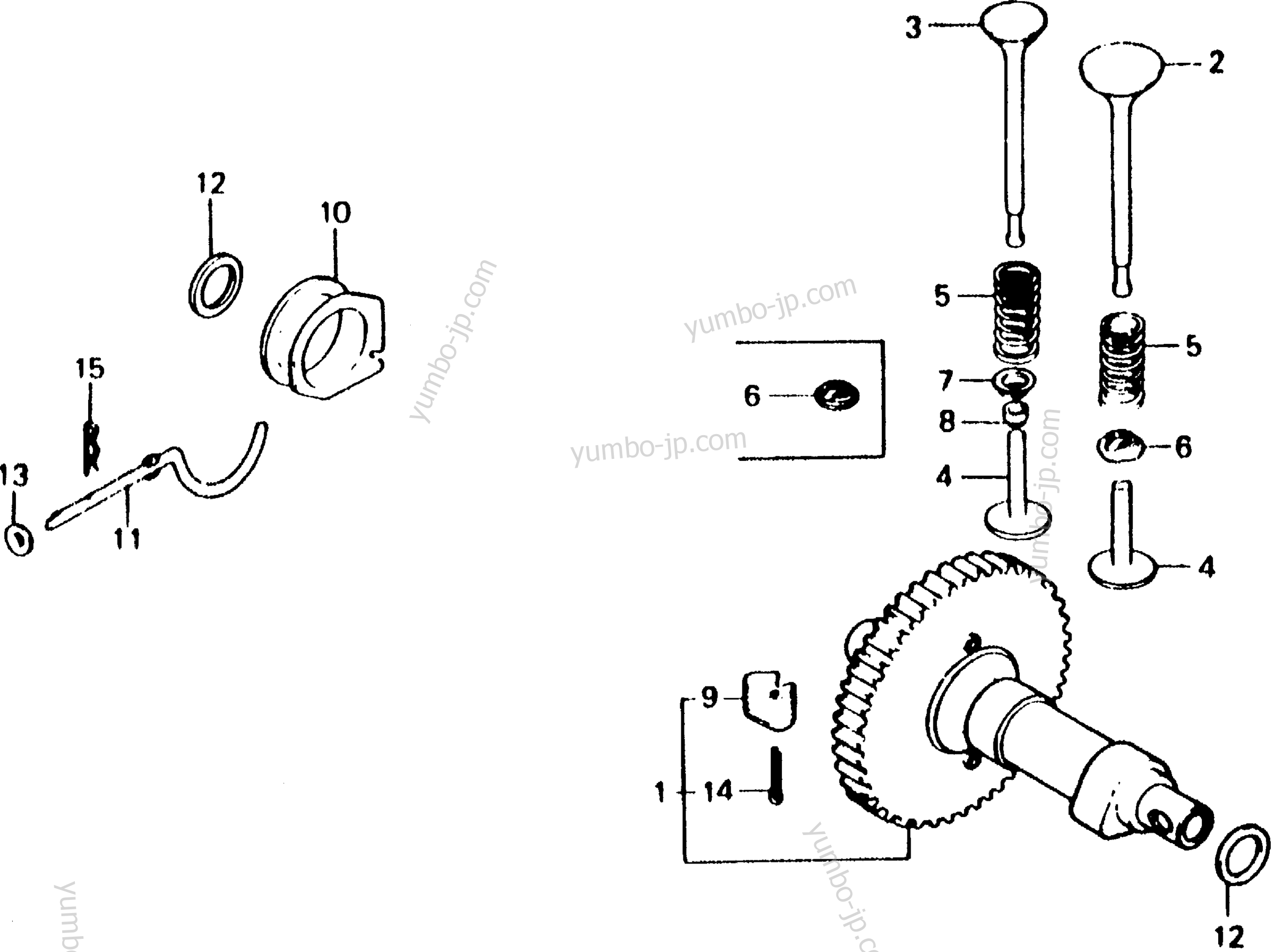 CAMSHAFT for Generators HONDA E2500K4 A 