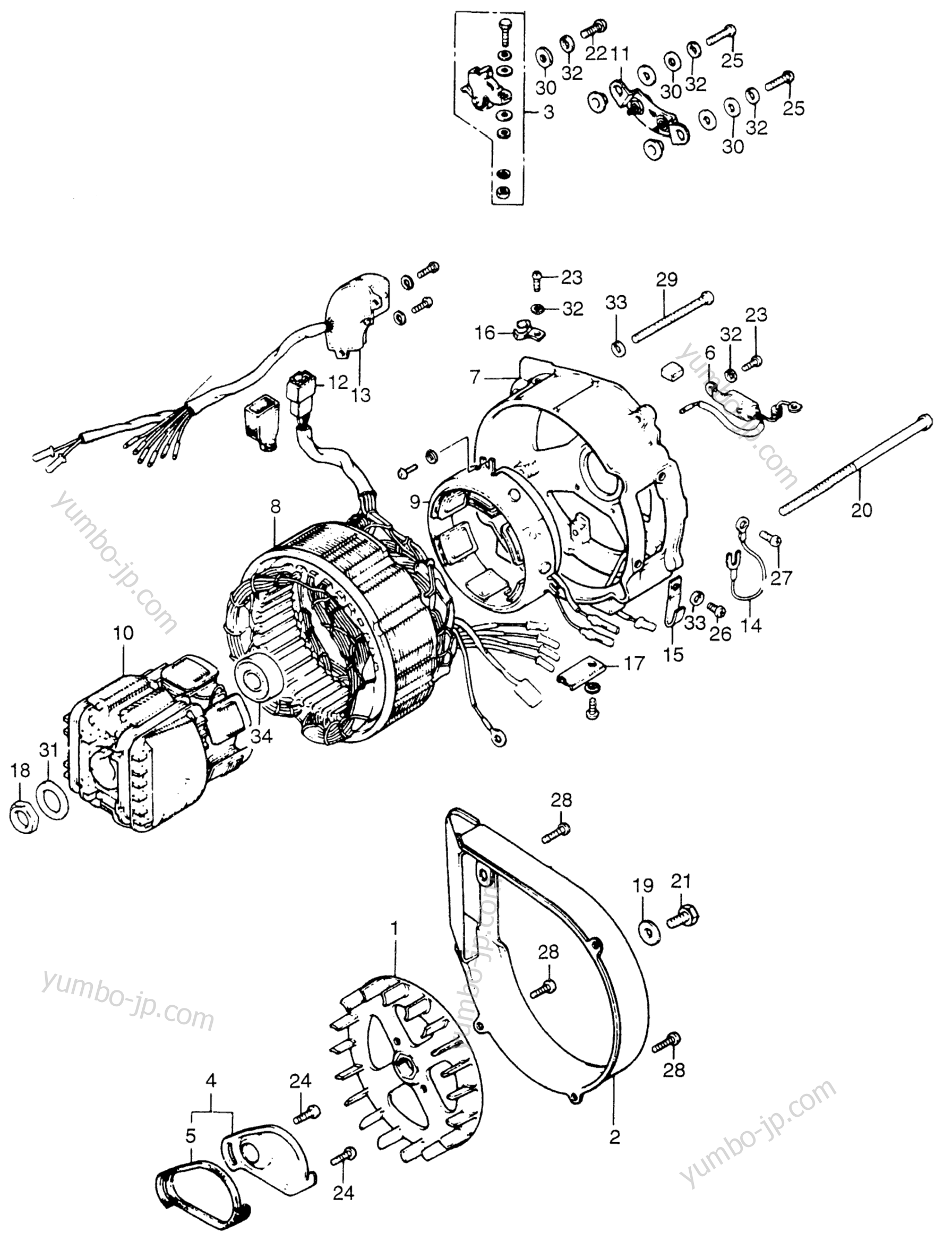 ALTERNATOR / POINTS для генераторов HONDA EM400K1 A 