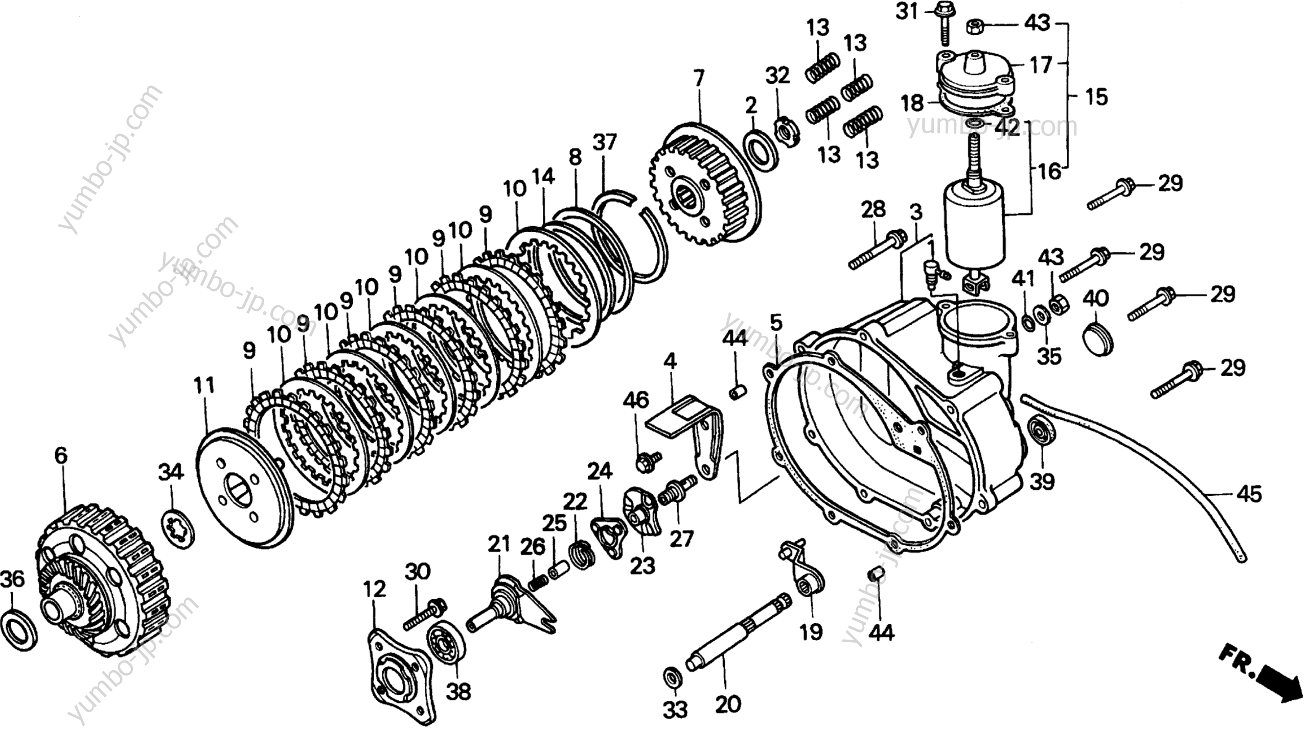 CLUTCH for lawn mowers HONDA H3011 SA 