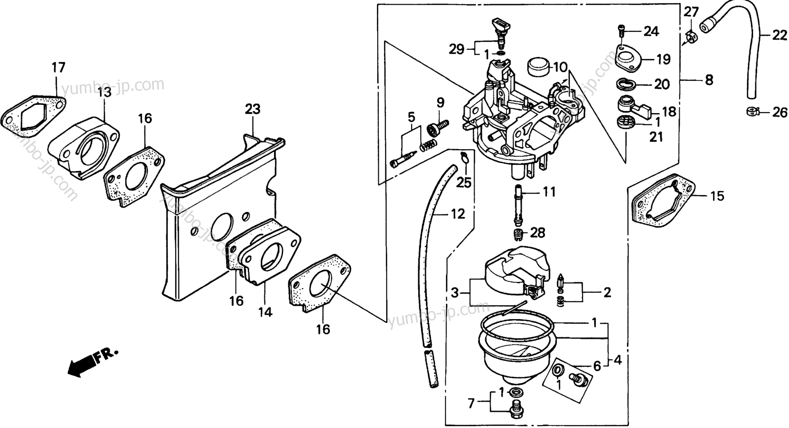 CARBURETOR for lawn mowers HONDA H3013H HSA 