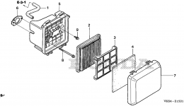 AIR CLEANER (PDA) для газонокосилки HONDA HRC216K2 PDA