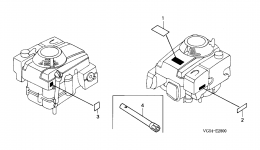 LABELS (ENGINE) for газонокосилки HONDA HRC7113 TXA