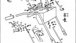 Румпель (рукоятка управления) для газонокосилки HONDA HRC7013 ZXA
