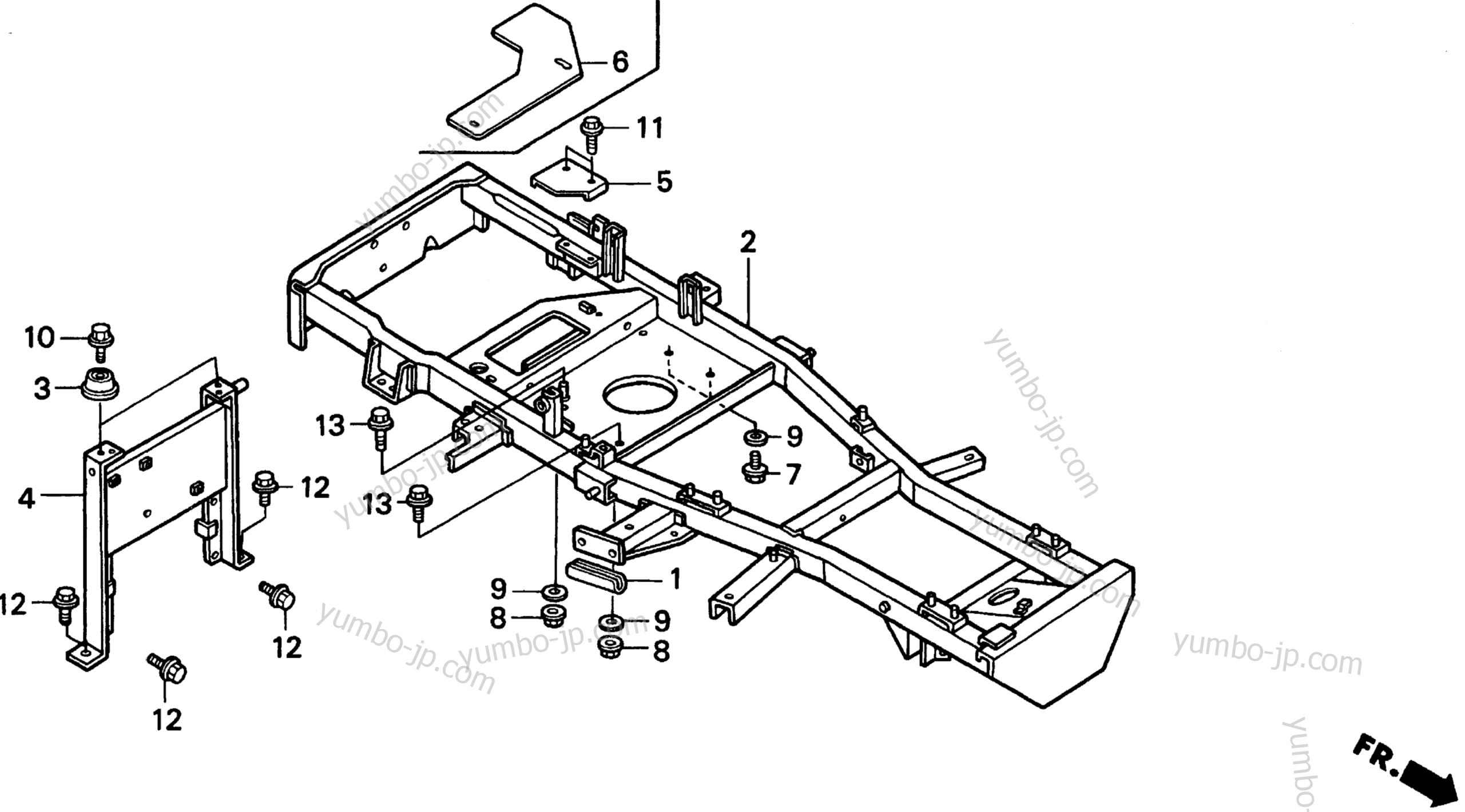 FRAME for lawn mowers HONDA H3011 SA 