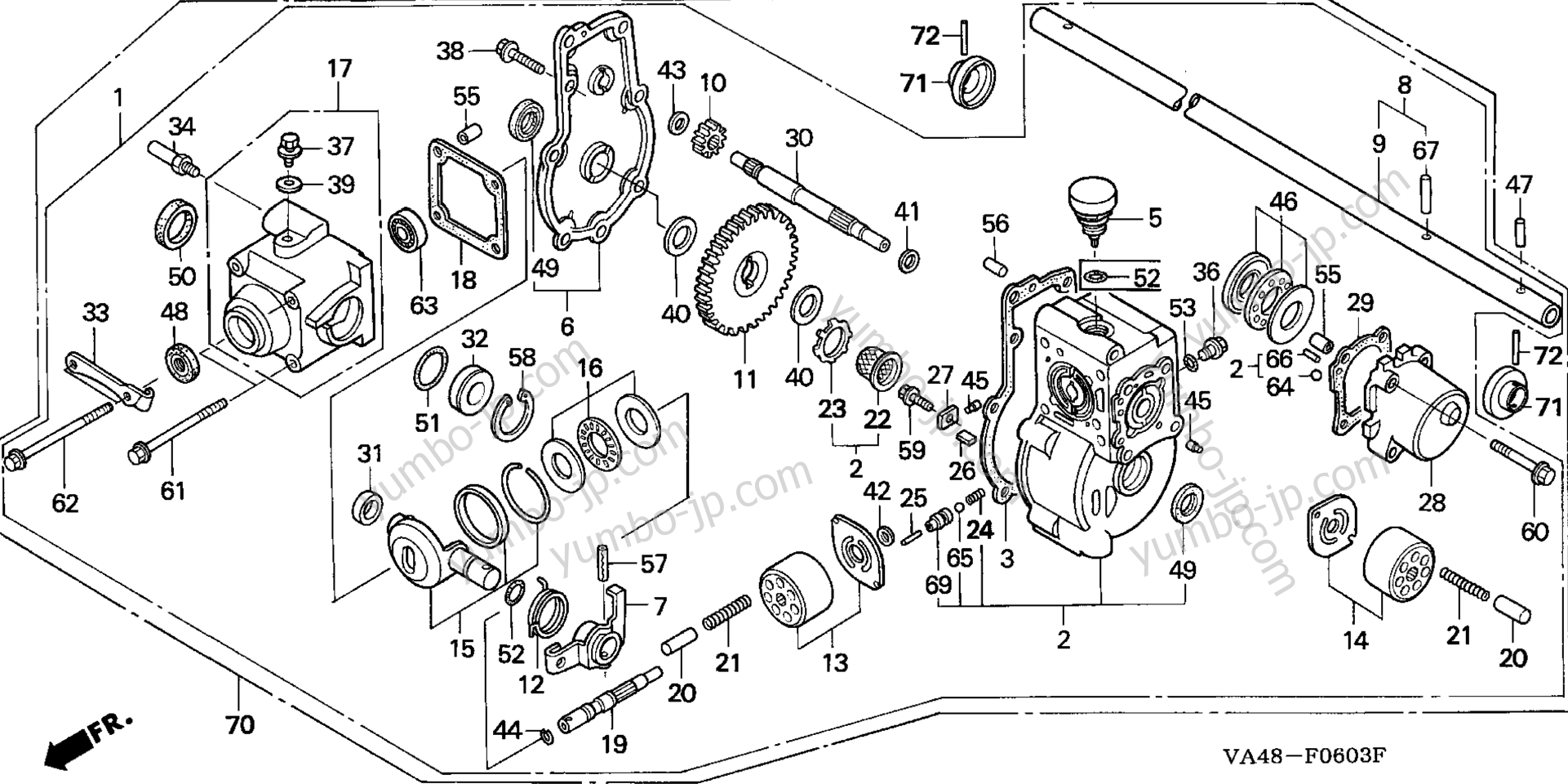 TRANSMISSION (HRC216/K1 HXA) for lawn mowers HONDA HRC216K1 HXA 