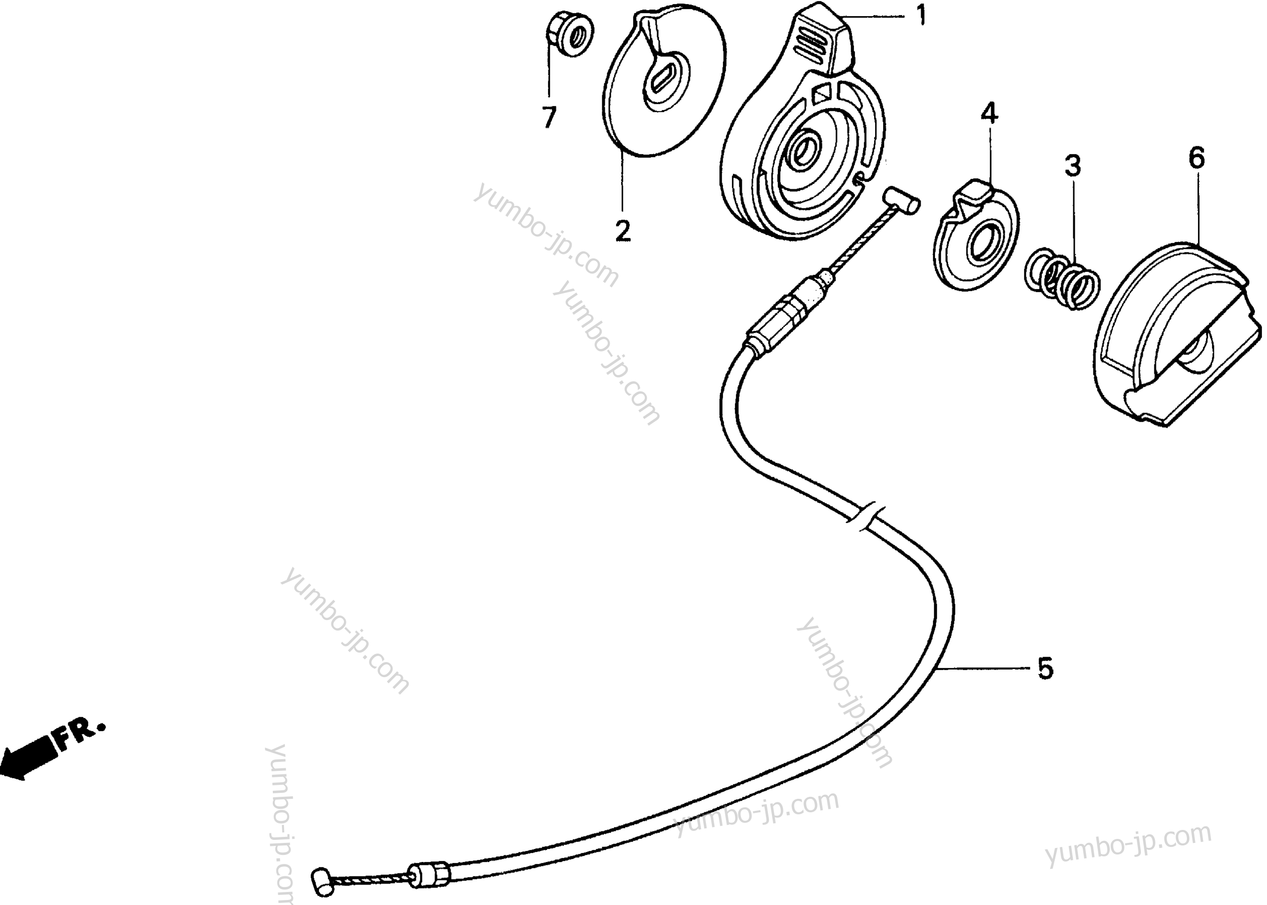 THROTTLE LEVER for lawn mowers HONDA HR215 PXA 