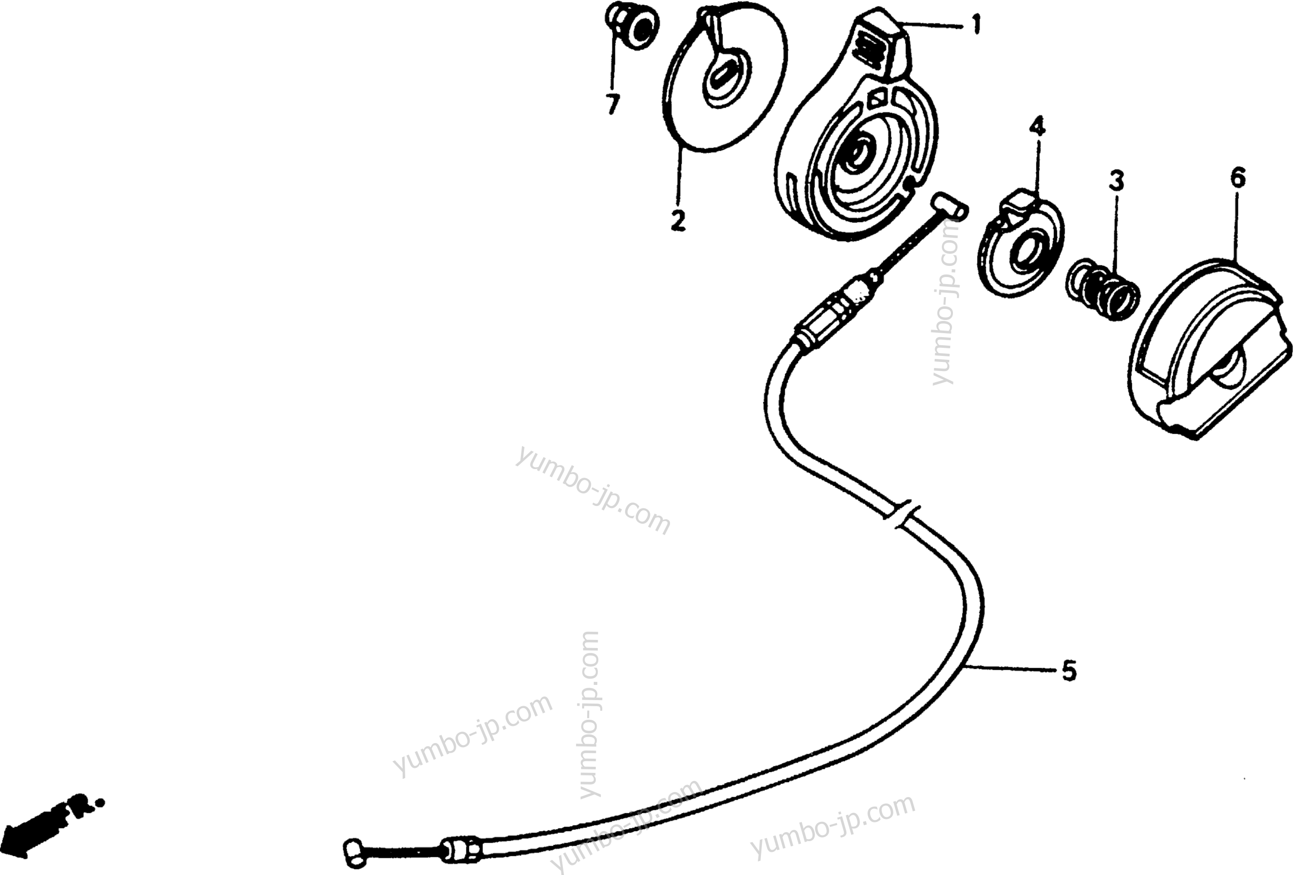 YUMBO spare parts catalog for HONDA HR216 SXA