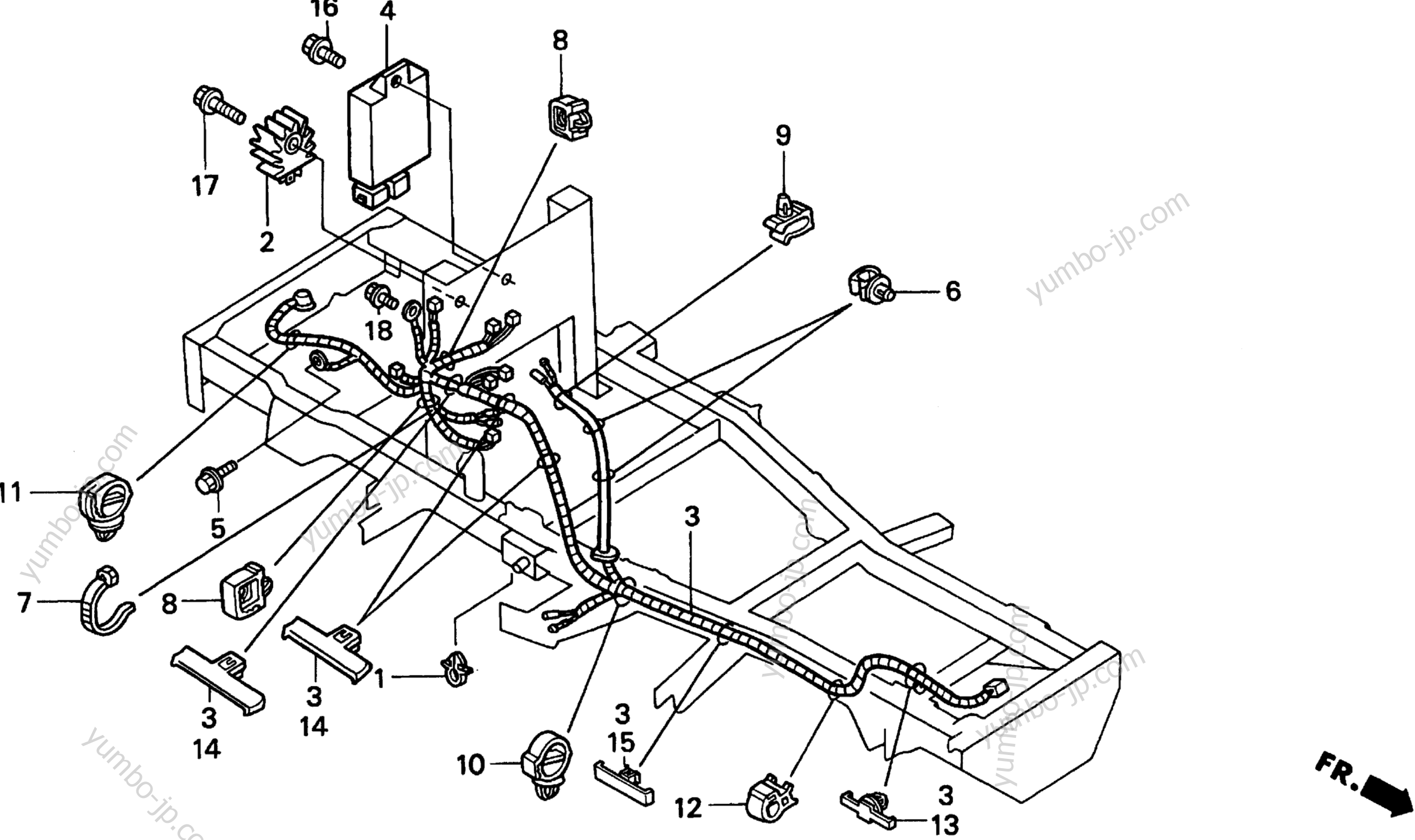 WIRE HARNESS for lawn mowers HONDA H3013H HSA 