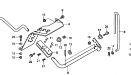 HEIGHT ADJUSTING LEVER for трактора газонокосилки HONDA H2013 SAC