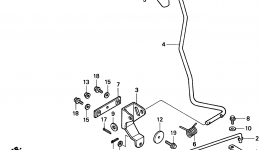 CHANGE LEVER (1) for трактора газонокосилки HONDA H2013 SA