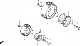 WHEEL for трактора газонокосилки HONDA H2013K1 SAC