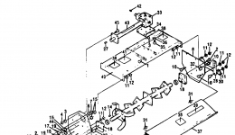 BASE FRAME (TL752A) for трактора газонокосилки HONDA TL752A A