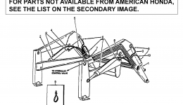 BUCKET & BOOM HYDRAULICS (FL6555) для трактора газонокосилки HONDA FL6555 A