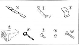 MULCHING KIT for трактора газонокосилки HONDA H2013K1 SDAC