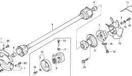 PROPELLER SHAFT (H4514H, H4518H) for трактора газонокосилки HONDA H4514H HSA/A