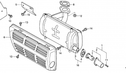 MUFFLER (H4514H) for трактора газонокосилки HONDA H4514H HSAC/A