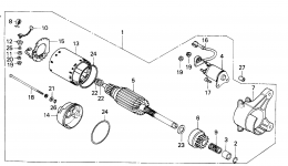 STARTER MOTOR (H4514H) for трактора газонокосилки HONDA H4514H HSA/C