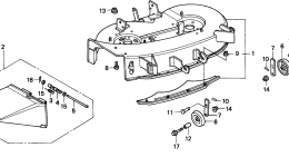 CUTTER HOUSING для трактора газонокосилки HONDA H2113 HDA