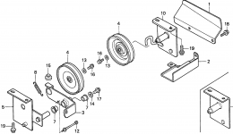 TENSIONER PULLEY (H4514H, H4518H) for трактора газонокосилки HONDA H4518H HSAC/A