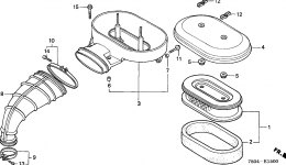 AIR CLEANER (HT3813/K1/4213) для трактора газонокосилки HONDA HT4213 SA