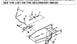 MALE HITCH (QH4000) for трактора газонокосилки HONDA QH4000 A