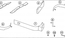 MULCHING KIT (46" DECK) for трактора газонокосилки HONDA H4514H HSA/A