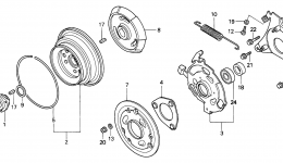 P.T.O. CLUTCH (H4514H) for трактора газонокосилки HONDA H4514H HSAC/B