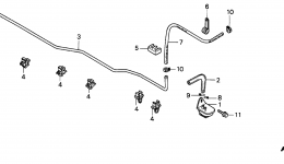 FUEL PIPE (H4514H) for трактора газонокосилки HONDA H4514H HSA/B