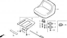 SEAT для трактора газонокосилки HONDA H2113 HDA