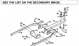 SUB-FRAME ASSEMBLY (QH4000) for трактора газонокосилки HONDA QH4000 A