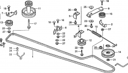 TRANSMISSION PULLEY for трактора газонокосилки HONDA H2013 SA